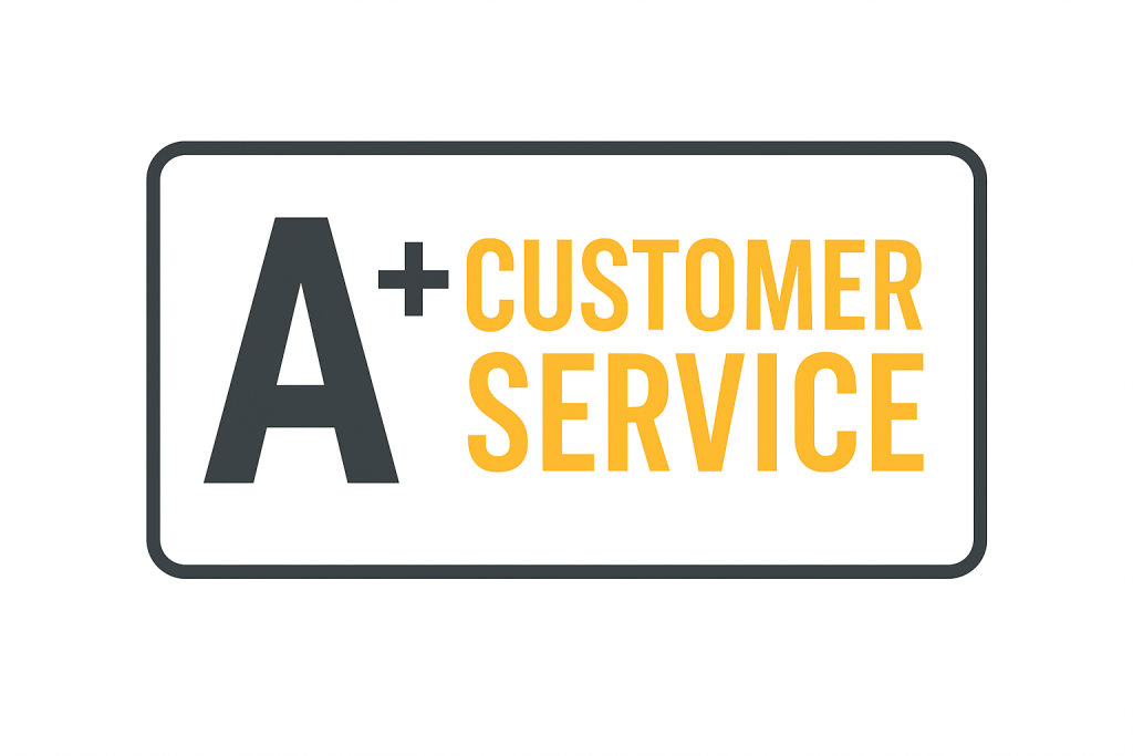 A+ Customer Service badge