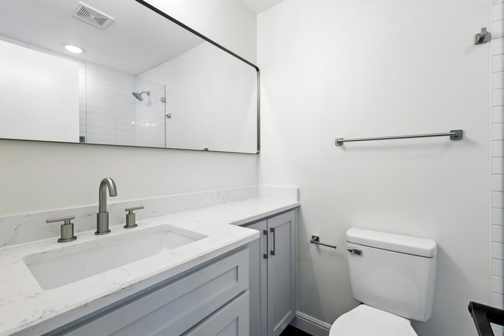 Luxury master bathroom with double vanity