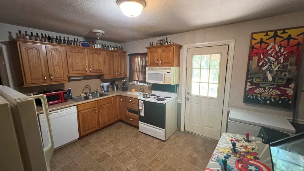 Original kitchen with older appliances